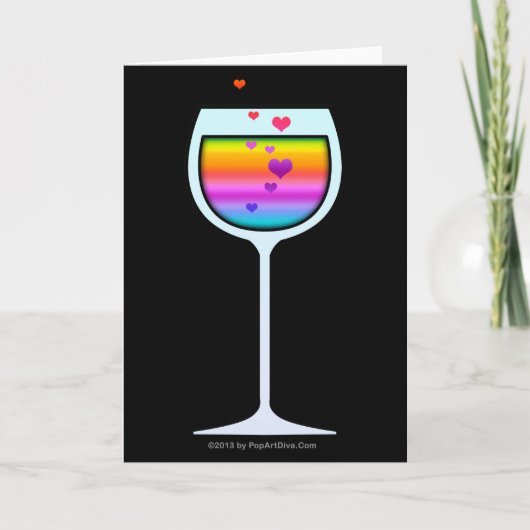 WINE ART GREETTERING & NOTE CARDS KAART (Voorkant)