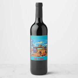 Wine Art Label Wijn Etiket