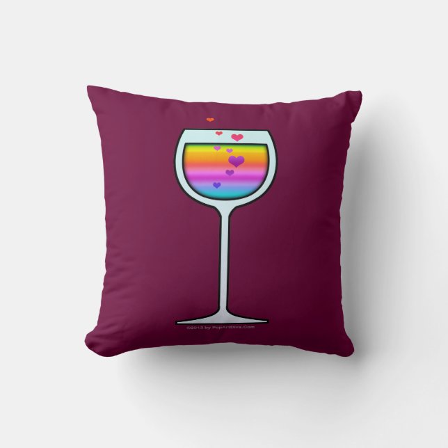 WINE ART Throw of Lumbar KUSSENS (Voorkant)