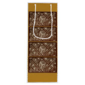 Wine Bag with unique Gold Art Wijn Cadeautas (Voorkant)
