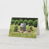 Wine Barrel Garden Decor, Chateau Morrisette, VA Kaart (Voorkant)