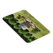 Wine Barrel Garden Decor, Chateau Morrisette, VA Magneet (Rechterzijde)