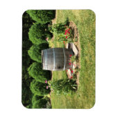 Wine Barrel Garden Decor, Chateau Morrisette, VA Magneet (Verticaal)