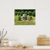Wine Barrel Garden Decor, Chateau Morrisette, VA Poster (Keuken)