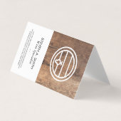 Wine Barrel | Hout Visitekaartje (Voorkant)