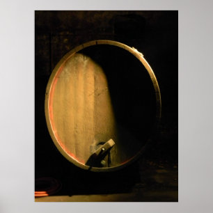 Wine Barrel Poster
