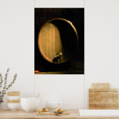 Wine Barrel Poster (Keuken)