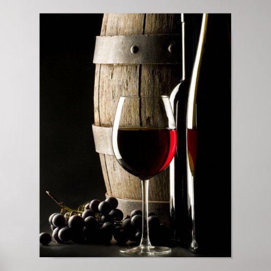 Wine Barrel Poster (Voorkant)
