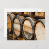Wine-Barrel-rij Briefkaart (Voorkant / Achterkant)