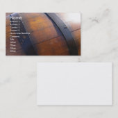 Wine Barrel Visitekaartje (Voorkant / Achterkant)