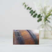 Wine Barrel Visitekaartje (Staand voorkant)