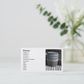 Wine Barrel Visitekaartje (Staand voorkant)