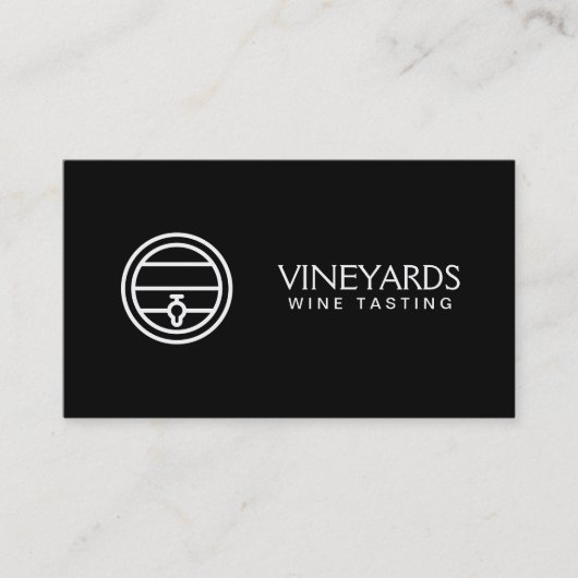 Wine Barrel Visitekaartje (Voorkant)