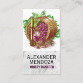 Wine Barrel | Visitekaartje wijngaarden (Voorkant)