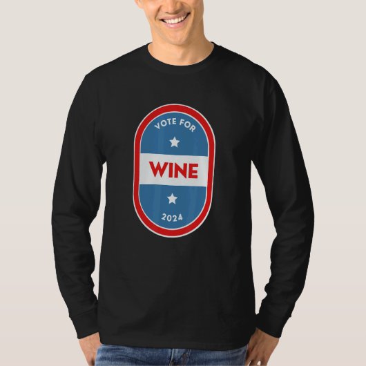 Wine  Bartender Political Election Parody 2024 T-shirt (Voorkant)
