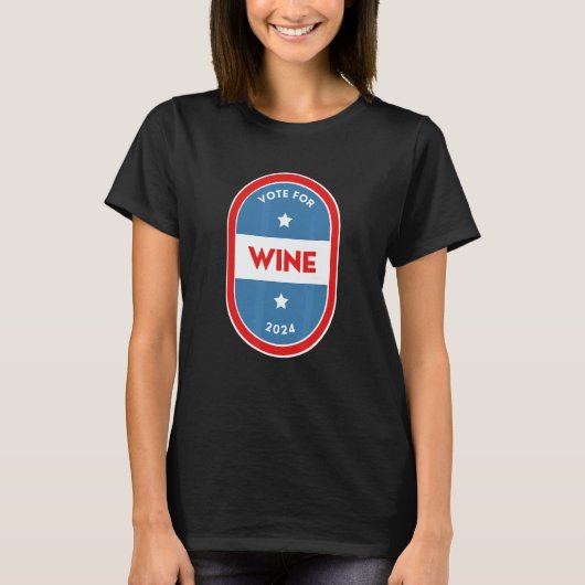 Wine  Bartender Political Election Parody 2024 T-shirt (Voorkant)