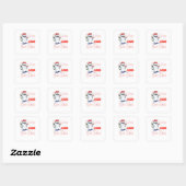 Wine Because 2020 Is Boo Sheet Ghost Drinking Hall Vierkante Sticker (Vel)