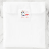 Wine Because 2020 Is Boo Sheet Ghost Drinking Hall Vierkante Sticker (Tas)
