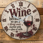 Wine Because No Good Story Ever Started with Milk Grote Klok