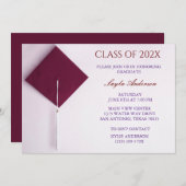Wine Berry Graduation Cap Kaart (Voorkant / Achterkant)
