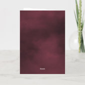 Wine Berry Waterverf Crystals Foto Afstuderen Bedankkaart (Achterkant)