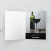 Wine Birthday Kaart (Binnen)