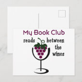Wine Book Club Briefkaart (Voorkant / Achterkant)