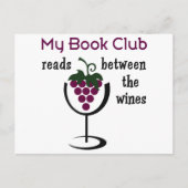 Wine Book Club Briefkaart (Voorkant)
