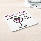 Wine Book Club Kartonnen Onderzetters (Schuin)
