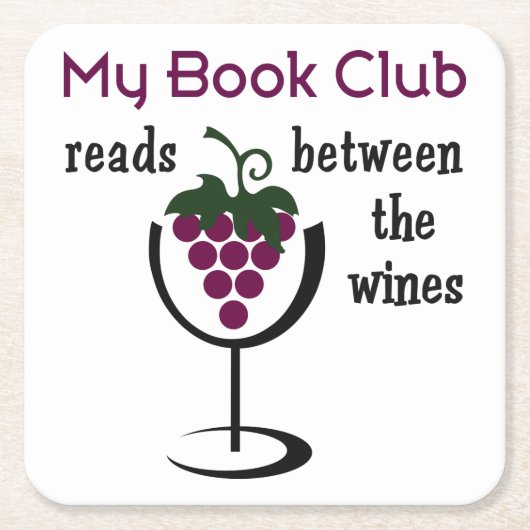Wine Book Club Kartonnen Onderzetters (Voorkant)