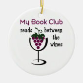Wine Book Club Keramisch Ornament (Voorkant)