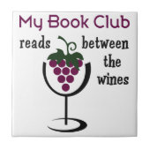 Wine Book Club Tegeltje (Voorkant)