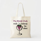 Wine Book Club Tote Bag (Voorkant)