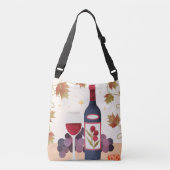 Wine Bottle Crossbody Bag Crossbody Tas (Voorkant)