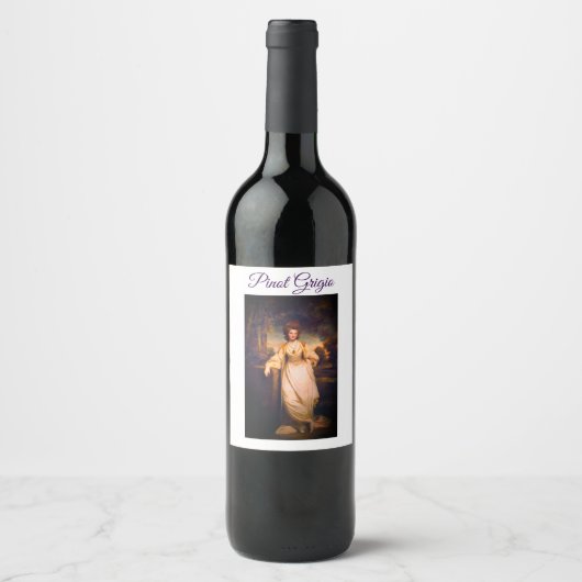 Wine Bottle Label - Pinot Grigio Wijn Etiket (Voorkant)
