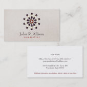 Wine Bottle Wheel Sommelier Visitekaartje (Voorkant / Achterkant)