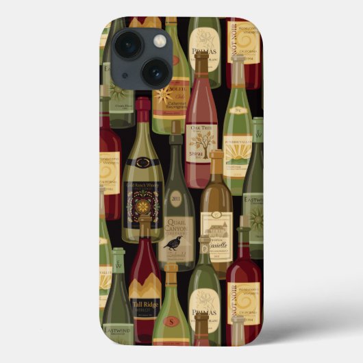 Wine Bottles cell phone case (Achterkant)