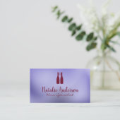 Wine Bottles Fork Logo | Vineyard Visitekaartje (Staand voorkant)