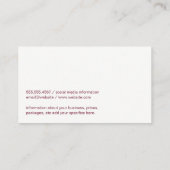 Wine Bottles Fork Logo | Vineyard Visitekaartje (Achterkant)