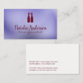 Wine Bottles Fork Logo | Vineyard Visitekaartje (Voorkant / Achterkant)