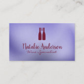 Wine Bottles Fork Logo | Vineyard Visitekaartje (Voorkant)