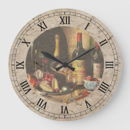 wine bottles wall clock grote klok
