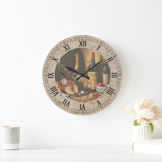 wine bottles wall clock grote klok (Huis)