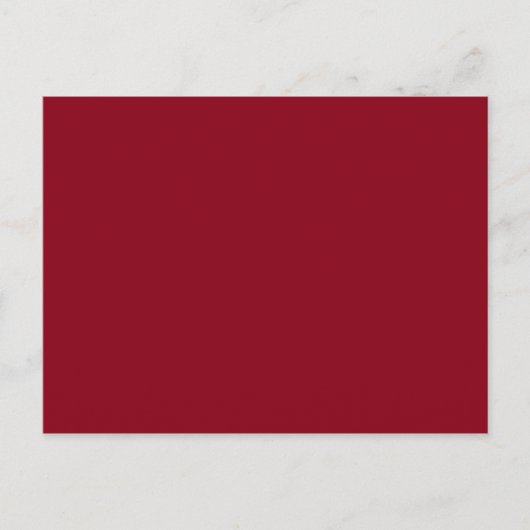 Wine Burgundy Dark Blood Red Alleen kleur Briefkaart (Voorkant)