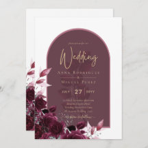 Wine Burgundy Rozen Gold Text Weddenschap