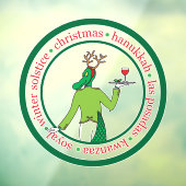 Wine Business Holiday Sign Raamsticker (Vel 3)