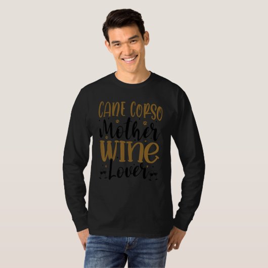 Wine  Cane Corso Mother 1 T-shirt (Voorkant volledig)