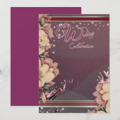 Wine Celebration Invitation Kaart (Voorkant / Achterkant)