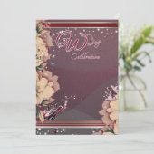 Wine Celebration Invitation Kaart (Staand voorkant)