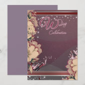 Wine Celebration Invitation Kaart (Voorkant / Achterkant)